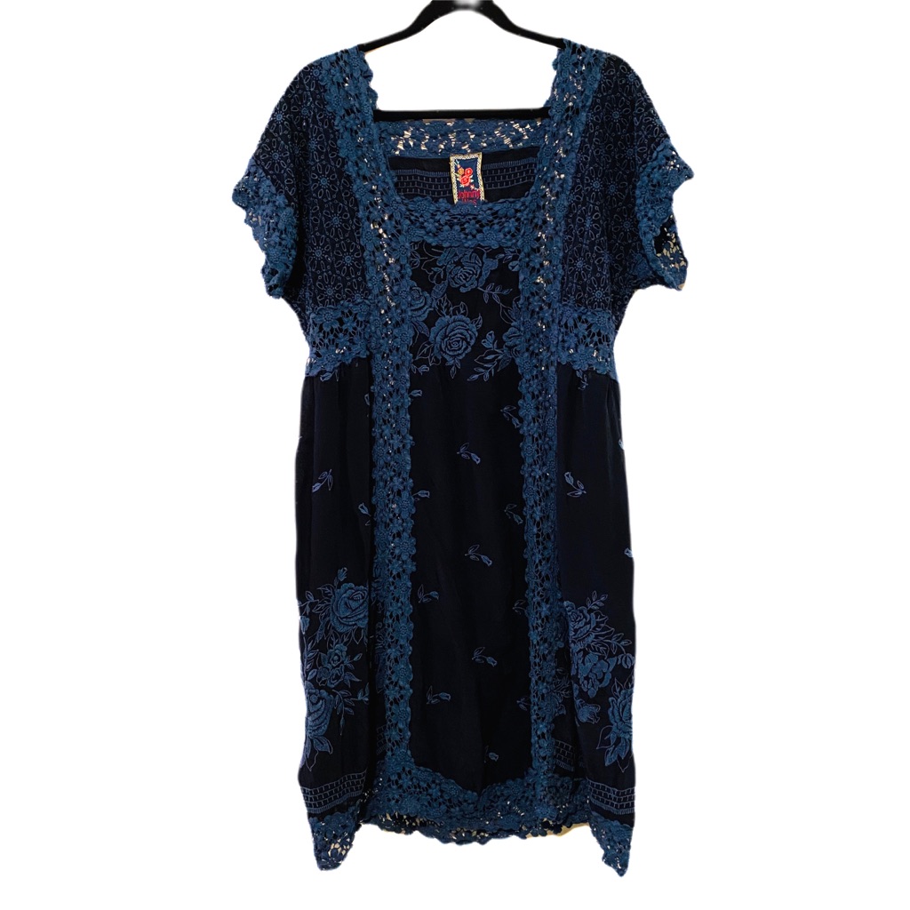 Johnny Was Navy Lace Tunic / Dress